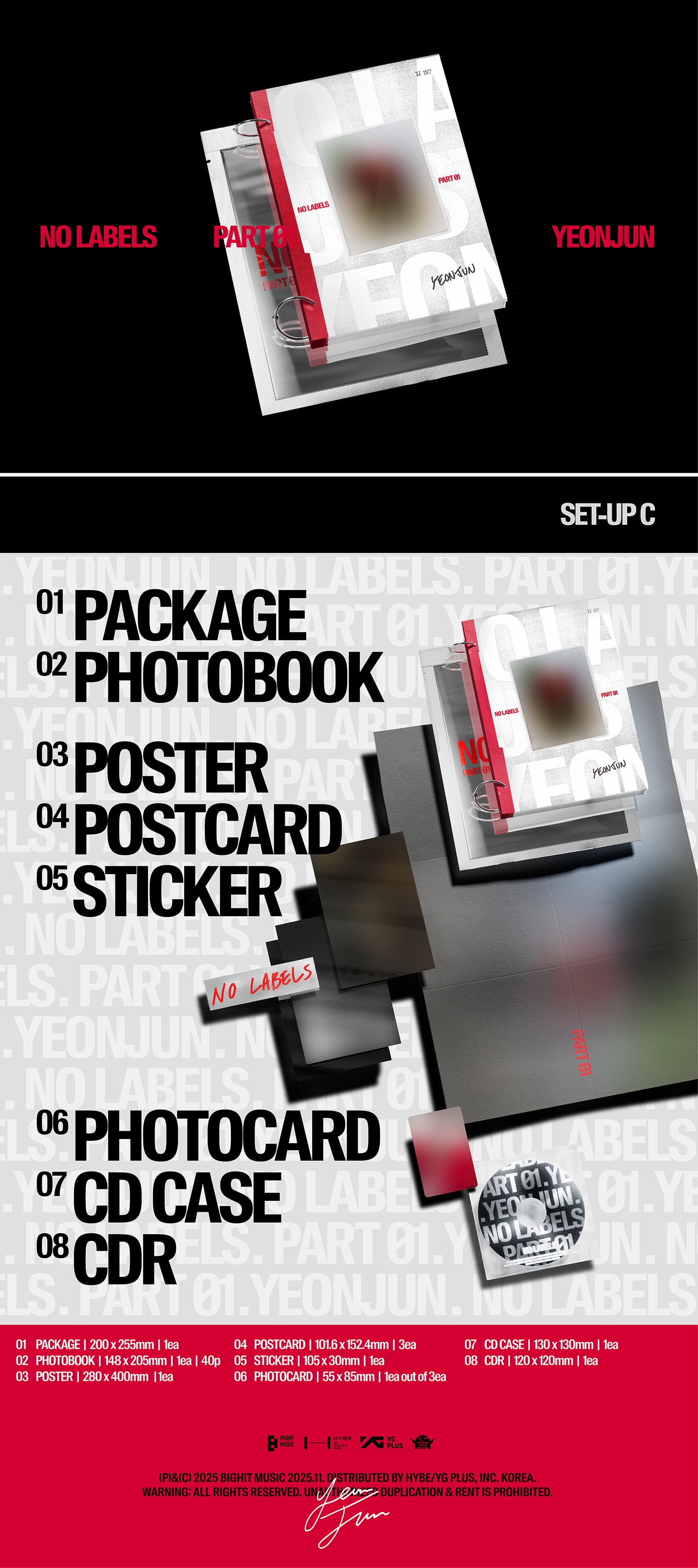 YEONJUN (TXT) - NO LABELS: PART 01 (SET-UP C) - Walmart Exclusive