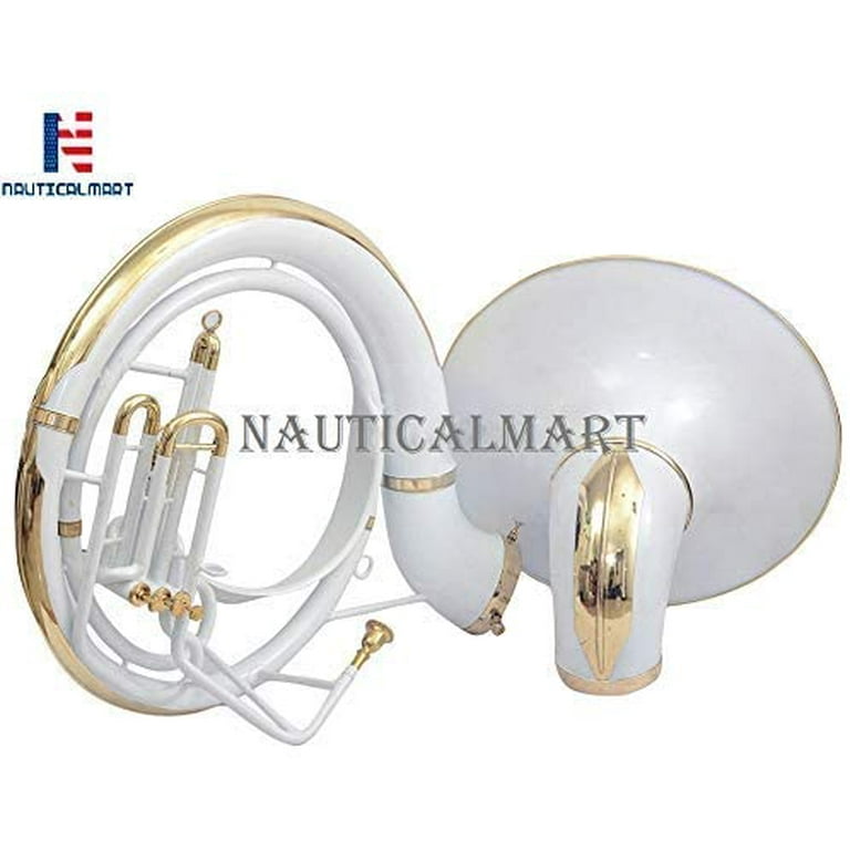 White sousaphone shop