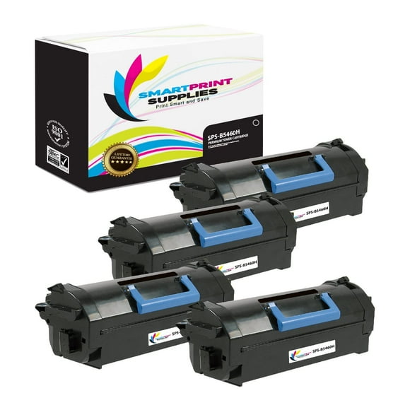 Smart Print Supplies Compatible 331-9756 331-9755 Black High Yield Toner Cartridge Replacement for Dell B5460 5465 Printers (25,000 Pages) - 4 Pack