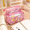 thumbnail image 7 of Large Capacity Soft Pencil Case for Teens Girls | Cute Pencil Pouch with Compartments Handle, Stationery Bag Box for Middle and High School Students Back to School Gifts, 7 of 7