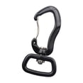 thumbnail image 5 of Heavy Duty Swivel Carabiner Clip with degree Rotatable Locking Carabiner Clip for Outdoor Activity Backpacking Hiking Climbing Black, 5 of 9