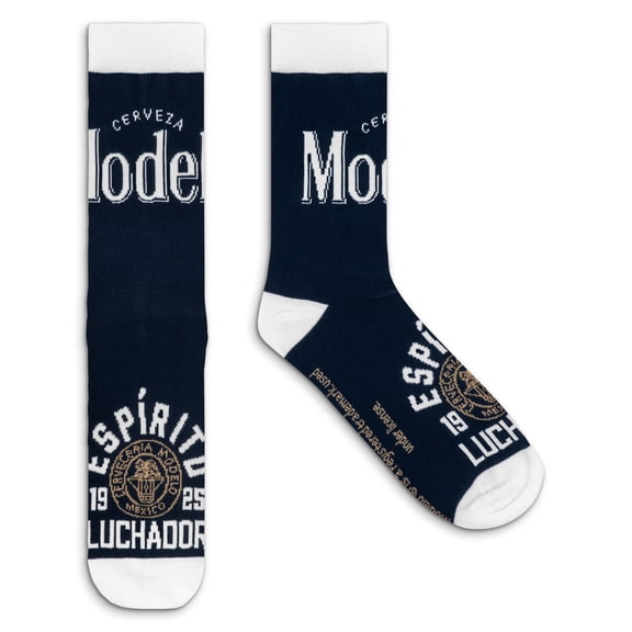 Tee Luv Cerveza Modelo Espiritu Luchador Beer Logo Socks (Men's)