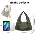 thumbnail image 3 of Bolso De Mano Drape De Color Sólido Para Mujer, Gran Capacidad Moda Versátil Hombro Totes Bolsas, Para Uso Diario, Viajes, Trabajo, 3 of 3