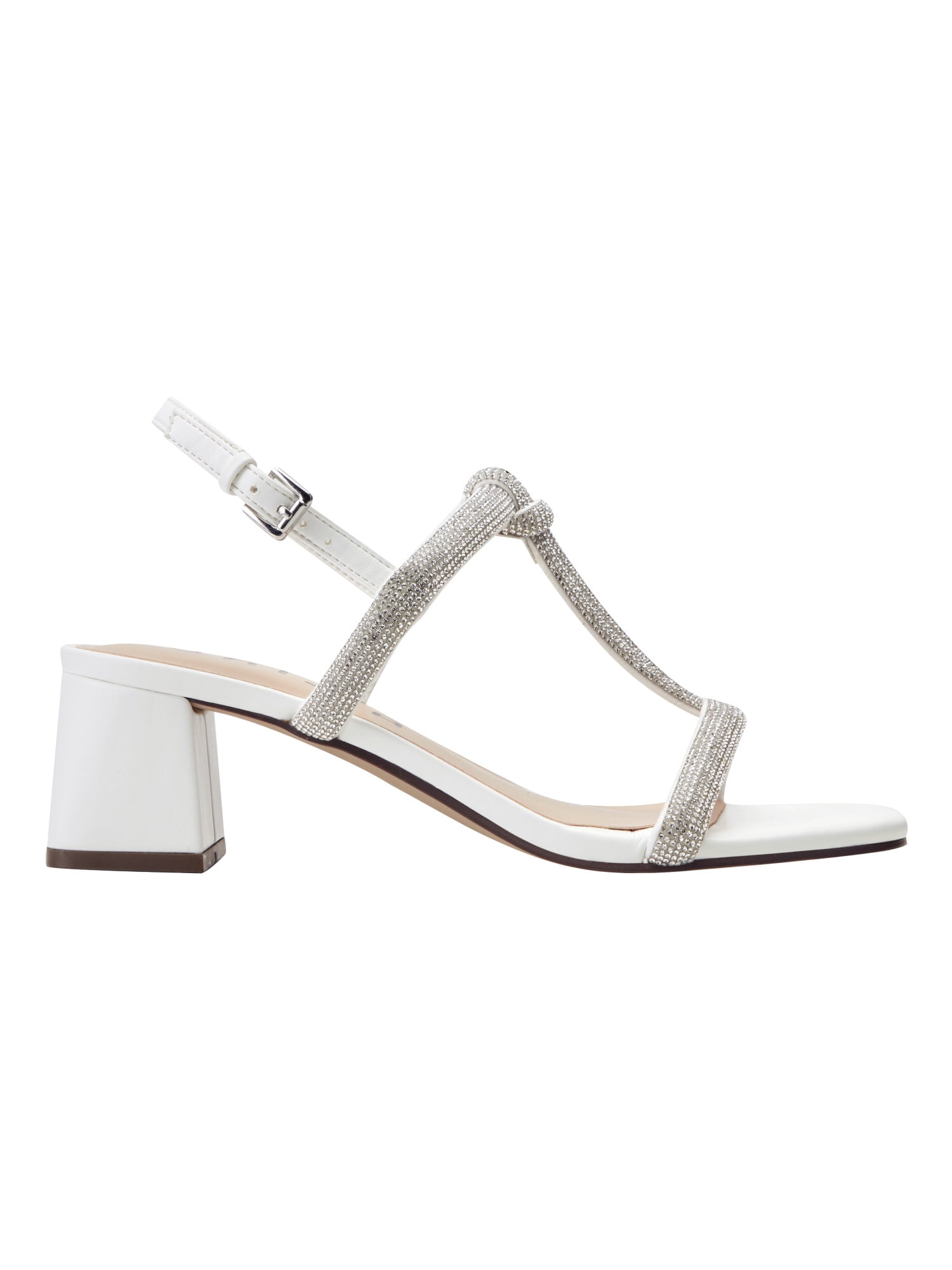 Unisa Women's Vencie Bling Strappy Block Heel