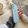 thumbnail image 4 of for iPhone 11 Case 6.1" 2019,Side Back Cute Plated Love Heart with Anti-Fall Lens Cameras Cover Protection Soft TPU Shockproof Anti-Fingerprint Phone Cases for Women Girls Men - LightBlue, 4 of 12