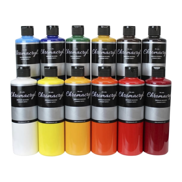 Set de Pinturas Acrílicas CHROMA Chromacryl 12 Pintas Surtidas