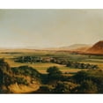 thumbnail image 2 of Christian Plattensteiner 23x20 Black Ornate Framed Double Matted Museum Art Print Titled: Far from Vienna from Bisamberg (1840), 2 of 5