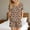 Khaki, variant on Goodtrade8 Pajama Sets for Women with Pocket Petite V-Neck Casual Sleepwear Printed Short Sleeve Pajamas for Women