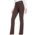 thumbnail image 4 of Frostluinai Flare Leggings for Women Long Straight Suit High Elastic Waisted Business Work Leggings Slim Fit Solid Color Comfy Length Pants with Pockets, 4 of 8