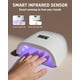 thumbnail image 4 of Lámpara LED para uñas Meremit 72W UV recargable con 4 temporizadores y sensor, 4 of 7