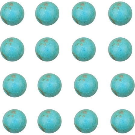 100PCS Turquoise Gemstone Flat Back Stone Cabochons Craft Findings