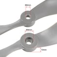 thumbnail image 3 of Hélices RC CW 10x6 Pulgadas 2-Palas para Avión Nylon Gris 3Pcs con Anillos Adaptadores, 3 of 4