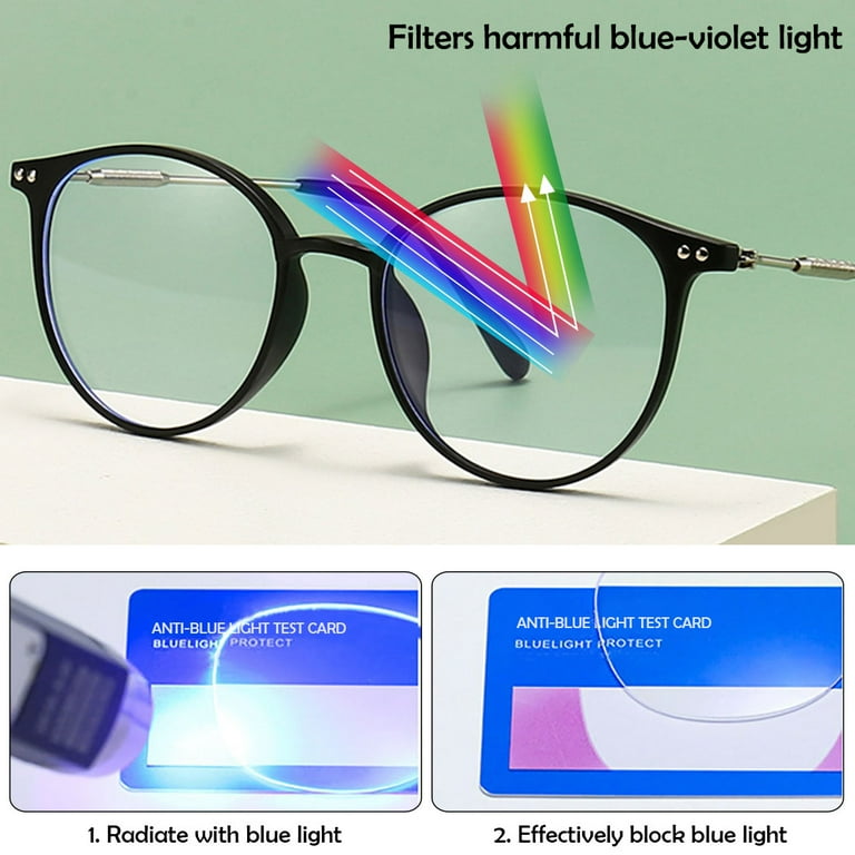 Bright blue eyeglasses sale