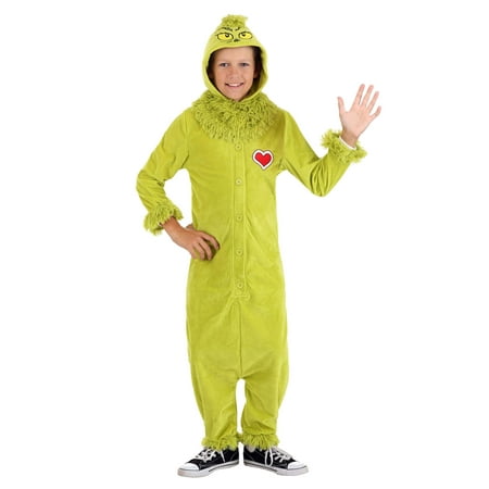 Kids The Grinch Jumpsuit Costume