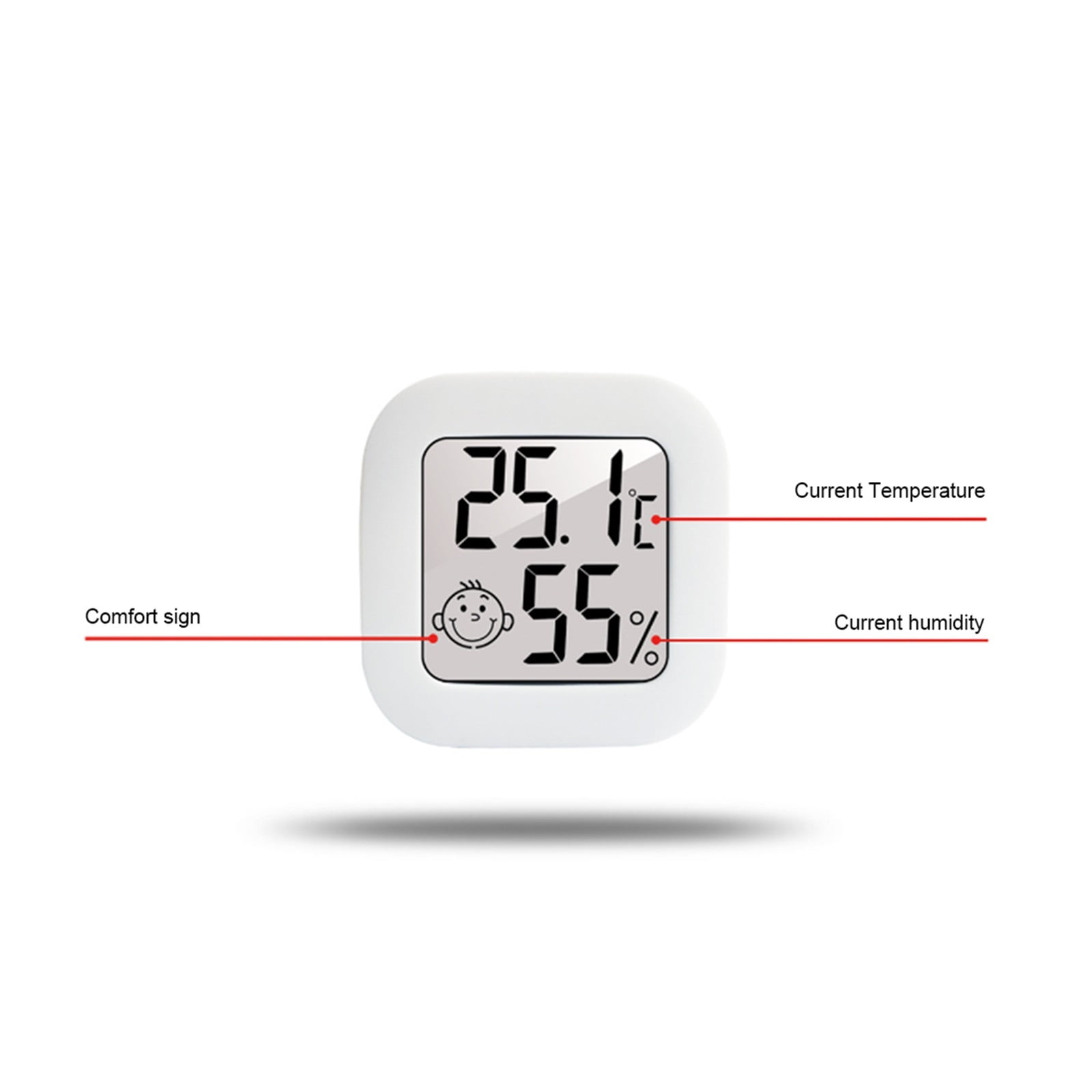Digital Thermometer Hygrometer Electronic Temperature Humidity Meter Sensor Gauge Weather Station ,Compact & Portable