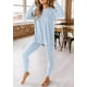 thumbnail image 3 of Conjunto de Dos Piezas para Mujer PRETTYGARDEN Azul Claro M, 3 of 8