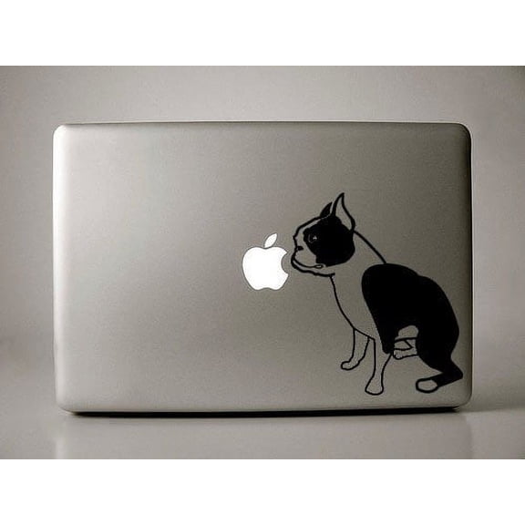 Boston Terrier Decal for 13" Macbook