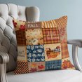 thumbnail image 4 of Vintage Fall Checked Pillow Covers 18x18 Set of 2, Thanksgiving Pumpkins Buffalo Plaid Throw Pillow Covers Decorative Couch Cushion Cover, Microfiber Soft Pillowcases for Bedroom Living Room Sofa, 4 of 9