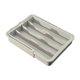 thumbnail image 1 of Organizador de cajones para cubiertos, bandeja expandible para cubiertos, gran capacidad, ligero. Gris, 1 of 9