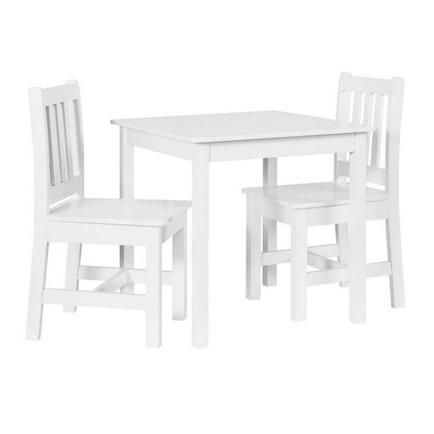 Linon Laydn White Kid Table And 2 Chairs Walmart Com Walmart Com