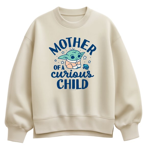 Star Wars - Mother Of Curious Child - Women's Oversized Fleece Crew Sweatshirt