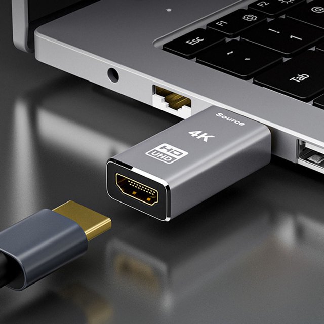 HD Multimedia Interface Adapter, 1080P 120Hz Professional Male To Female Aluminium Housing 4K DisplayPort To HD Multimedia Interface Adapter for Display for TV