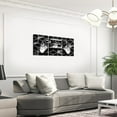 thumbnail image 3 of Manfei Neon Gray Gamepad Paintings Wall Decor Framed, Video Game Wall Hanging Decor Living Room, Geometry Plaid Wall Decorations for Bedroom, Luxury Bedroom Decorative, 3 of 6