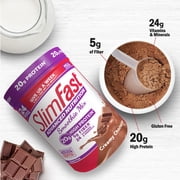 SlimFast High Protein Smoothie Mix, Creamy Chocolate, 12 Serving Container