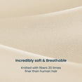 thumbnail image 5 of Sleep Zone 3 Pieces Jersey Knit Bedding Sets with 1 Comforter and 2 Pillow Shams, Soft and Breathable Comforter Set with Women, Men, Adults, Washable (Beige, Full), 5 of 6