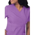 thumbnail image 3 of Sivvan Womens Scrub Set - Multi Pocket Cargo Pants & Stylish Mock Wrap Top, 3 of 6