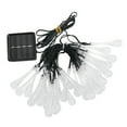 thumbnail image 3 of Luces de cadena LED de 5 metros de largo, 30 bombillas LED, alimentadas por energía solar, material plástico, se pueden usar durante mucho tiempo., 3 of 10
