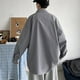 thumbnail image 4 of pstuiky camisetas de manga larga para hombre, Camisa informal de moda para hombre, con botones, solapa y mangas, transpirable Tops casuales para hombres m, 4 of 4