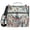 Beautiful Wolves with Feather, variant on 3 Ring Zipper Binder with Shoulder Strap Waterproof Trapper Keeper 2 Inch D-Ring 500 Sheets Capacity Beautiful Dragonflies