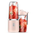 thumbnail image 5 of Mini Juicer Mhine USB Rechargeable 400ml Electric Portable Blender, for Shakes, Juices, Smoothies Mhine Travel Juicer Cup , Pink and cup Lid Pink Lid, 5 of 7