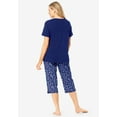 thumbnail image 2 of Dreams & Co. Plus Size 2-Piece Capri PJ Set, 2 of 5