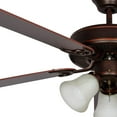 thumbnail image 2 of Luminance Transitional 52" Oil-rubbed Bronze Dual Mount Living Room, Bedroom Ceiling Fan, 2 of 4