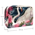 thumbnail image 5 of Swan PVCCosmetic Storage Bag with Zipper, Printed Design - Cosmetic Organizer and Makeup Pouch for Ladies, Girls, and Male Cosmetic Travel - Great Makeup Organizer for Drawer., 5 of 6