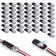 thumbnail image 1 of Conector Enchufable de Doble Cable 50 Piezas con Hebilla Bloqueo, Conectores Enchufables Terminal Compacto Universal 2 Pines y VíAs, 1 of 6