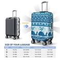thumbnail image 6 of Haiem Sea Underwater Animals Luggage Cover Printed Suitcase Covers for Luggage Elastic Washable Suitcase Protector Fits 18-32 Inch Luggage-X-Large, 6 of 9