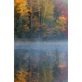 thumbnail image 2 of Rotenberg, Nancy 13x18 Gold Ornate Wood Framed with Double Matting Museum Art Print Titled - MI, Thornton Lake with fog and tree reflections, 2 of 4