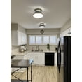 thumbnail image 3 of 2 Light Medium Flush Mount In Coastal-Industrial Style 12.75 Inches Wide By 6.75 Inches High-Heritage Brass/Aged Zinc Finish Hinkley Lighting, 3 of 4