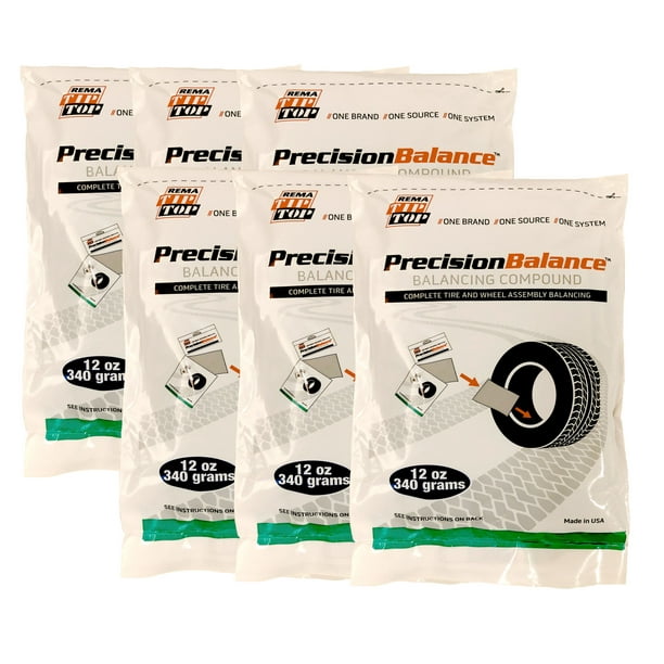 6 REMA PrecisionBalance 12 oz Tire Balance Beads Kits (72 ounces) Drop