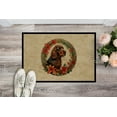 thumbnail image 5 of Caroline's Treasures DAC2362JMAT Field Spaniel Christmas Flowers Doormat Front Door Mat Indoor Outdoor Rugs for Entryway, Non Slip Washable Low Pile, 24H X 36W, 5 of 6