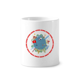 thumbnail image 1 of Jardinería tierra Cepillo de dientes titular de la pluma Mug de ceramica blanca taza 350ml, 1 of 2