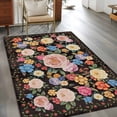 thumbnail image 2 of Hallway Runner Rugs 2.7x5 Ft, Boho Pink Flower Non Slip Area Rugs for Kitchen Bedroom Entryway, Spring Watercolor Country Floral Plant Washable Carpet Runner Rug Floor Mats for Bedroom Home Decor, 2 of 8