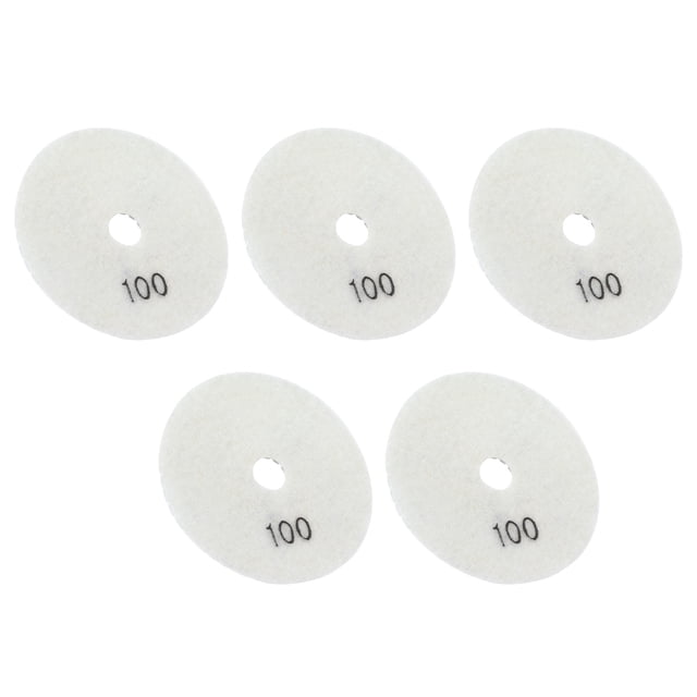 Almohadillas de pulido húmedas de diamante NikouMX 4 pulgadas 5 piezas