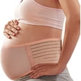 thumbnail image 1 of Faja de embarazo con soporte lumbar y cintura para embarazadas (color piel) para 95 - 140 kg, 1 of 5