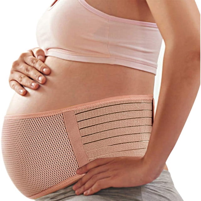 Faja de embarazo con soporte lumbar y cintura para embarazadas (color piel) para 95 - 140 kg