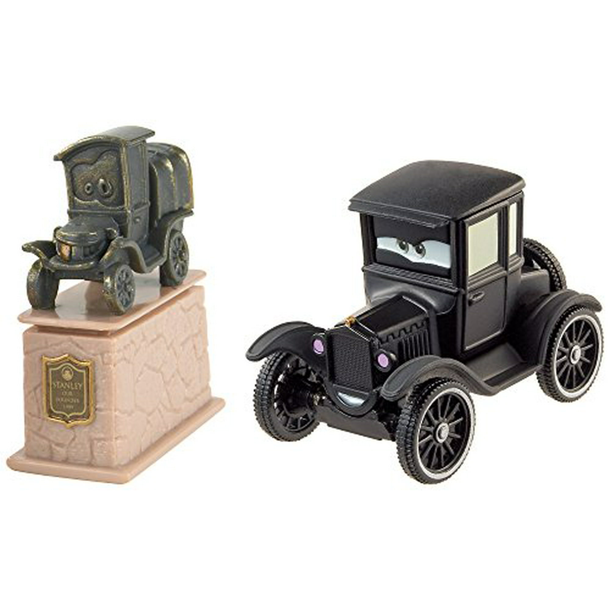 Disney Pixar Cars Diecast Character Car 2 Pack Stanley Statue and Lizzie Walmart