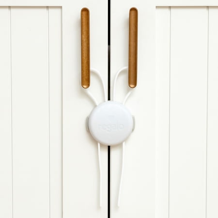 Regalo Baby Proof Cabinet Locks for Child Safety, Multi-Purpose Strap Locks for Cabinets, Appliances & Drawers - 2 Pack